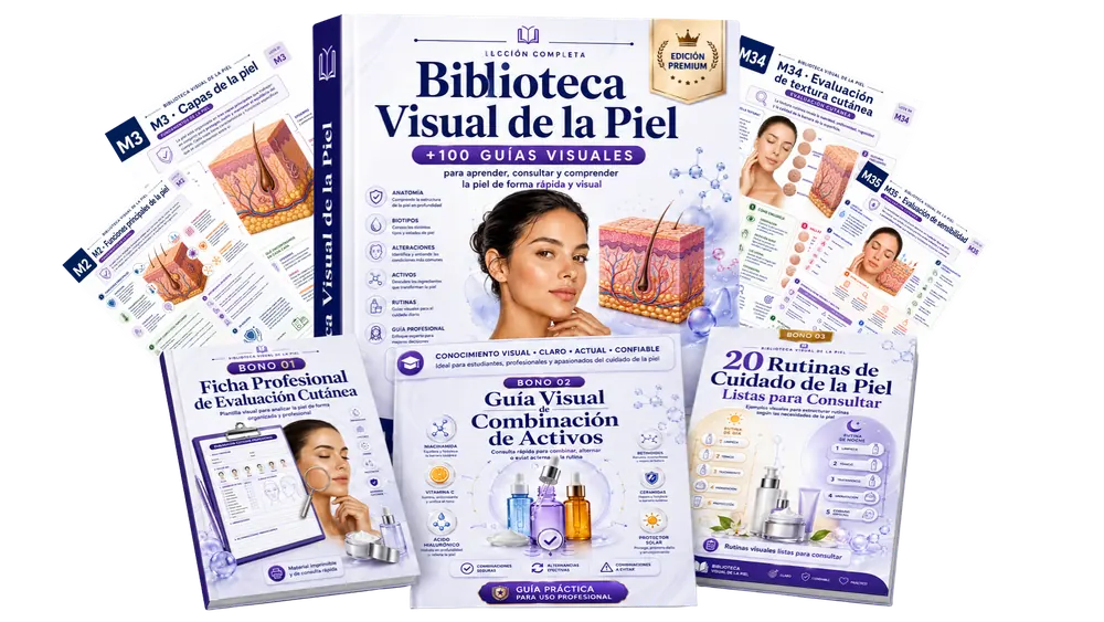 Biblioteca Visual de la Piel — +100 guías visuales ilustradas