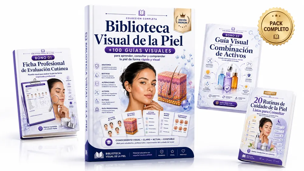 Biblioteca Visual de la Piel — +100 guías visuales ilustradas
